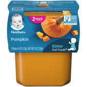 Gerber 2nd Foods Pumpkin Baby Food, 8 Ounce -- 8 per case.