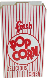 Dixie Red Automatic Bottom Popcorn Box, 2.5 x 5.750 x 8.5 inch -- 250 per case.