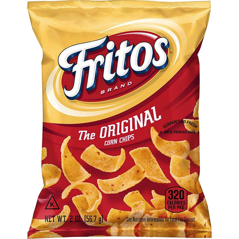 Fritos Original Corn Chips, 2 Ounce -- 64 per case.
