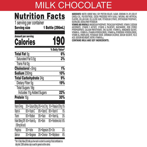 Kelloggs Special K Milk Chocolate Protein Liquid Shake, 10 Fluid Ounce -- 12 per case.