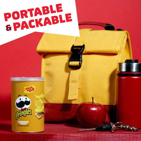 Pringles Large Cheddar Cheese Grab and Go, 2.5 Ounce -- 12 per case.