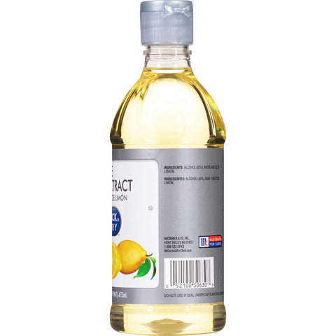 McCormick Culinary Pure Lemon Extract, 1 pt. -- 6 per case