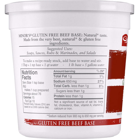 Nestle Minors All Natural Beef Base, 1 Pound -- 6 per case.
