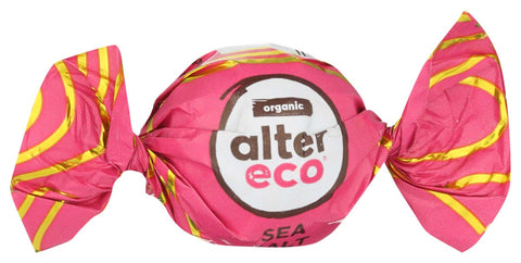 Alter Eco Organic Dark Chocolate Sea Salt Truffle, 0.42 Ounce -- 60 per case