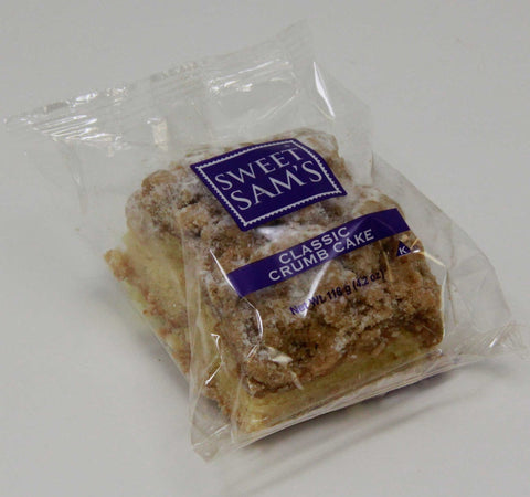Sweet Sams Individually Wrapped Classic Crumb Cake -- 12 per case
