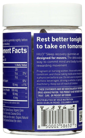 Hilo Sleep Recovery Gummies, 60 count