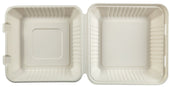 Primeware Plastic Large Lined Hinged Lid Container, 9 x 9 x 3.19 inch -- 160 per case.