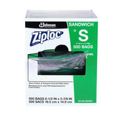Ziploc Sandwich Bag, 500 count per pack.