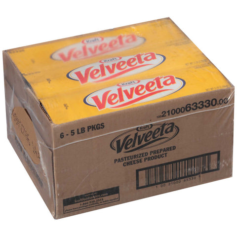 Kraft Velveeta Cheese Loaf Spread, 5 Pound -- 6 per case.