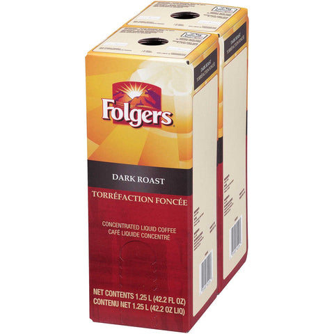 Folgers Dark Roast Coffee Liquid, 1.25 Liter -- 2 per case.
