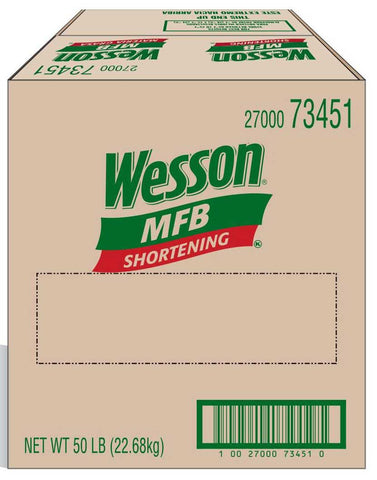 Wesson MFB Red Kitchen Shortening, 50 Pound