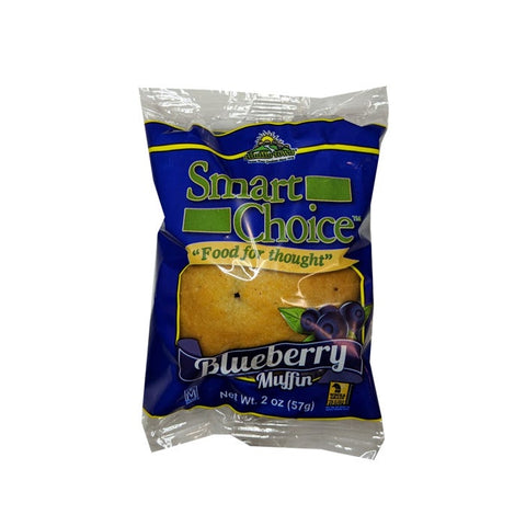 Smart Choice Whole Grain Blueberry Muffins, 2 Ounce -- 96 per case.