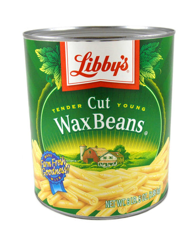 Libbys Fancy Cut Wax Beans, 101 Ounce -- 6 per case