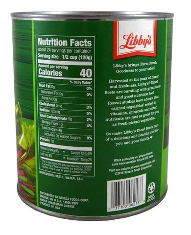 Libby's Diced Beets, 104 ounce -- 6 per case