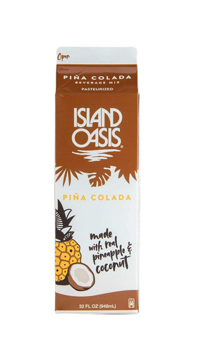 Island Oasis Pina Colada Beverage Mix, 32 Fluid Ounce -- 12 per case.