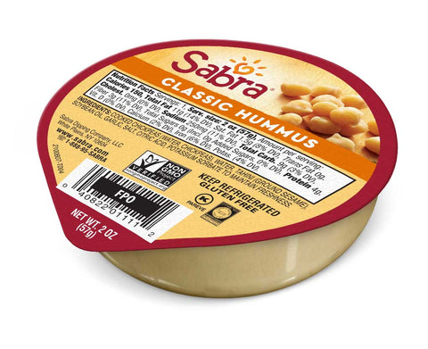 Sabra Classic Grab and Go Hummus, 2 Ounce -- 48 per case.