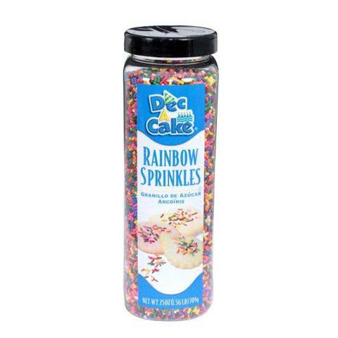 Dec-A-Cake Rainbow Sprinkles, 25 Ounce -- 6 per case