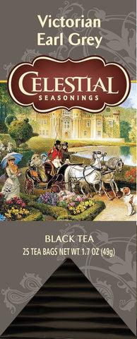 Celestial Seasonings Victorian Earl Grey Black Tea -25 tea bags per pack -- 6 packs per case