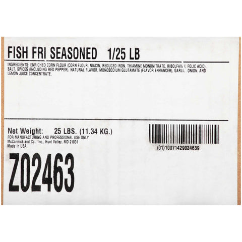 Zatarain`s Seasoned Fish Fry, 25 lbs. -- 1 per case