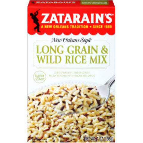 Zatarains Long Grain & Wild Rice, 7 Ounce -- 12 per case.