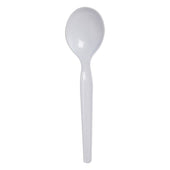 Dixie Individually Wrapped White Medium Weight Polystyrene Soup Spoon -- 1000 per case.