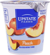 Upstate Niagara Coop Peach Rich and Creamy Yogurt, 8 Ounce -- 12 per case.