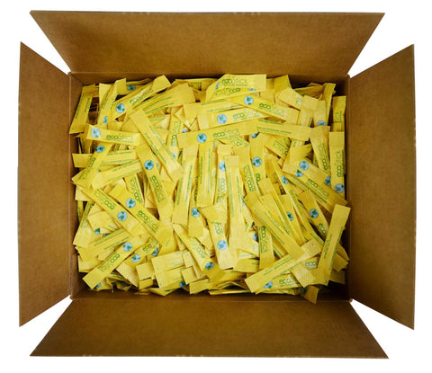 ecoStick Zero Calorie Sweetener Sucralose Yellow Packets, 0.5 Gram -- 2000 per case