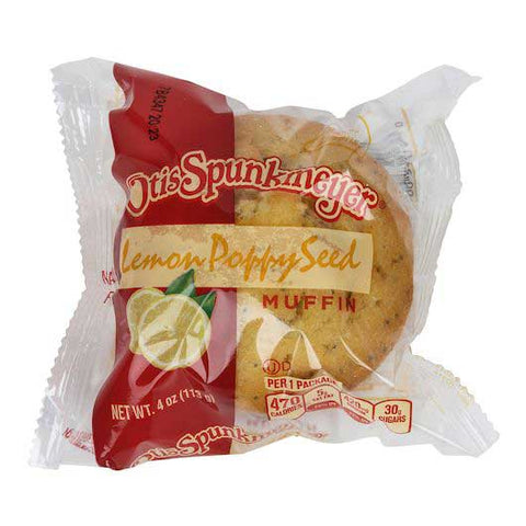 Otis Spunkmeyer Individually Wrapped Lemon Poppy Seed Muffin, 4 Ounce -- 24 per case