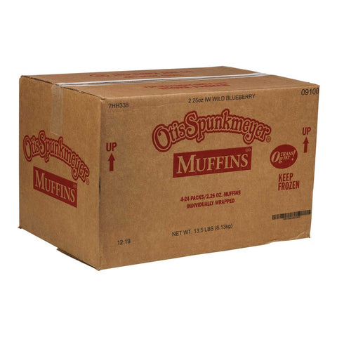 Otis Spunkmeyer Delicious Essentials Wild Blueberry Muffin, 2.25 Ounce -- 96 per case.