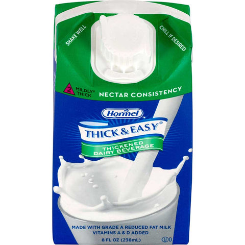 Hormel Health Labs Thick and Easy Thickened Dairy Beverage, Nectar Consistency, 8 Fluid Ounce -- 27 per case