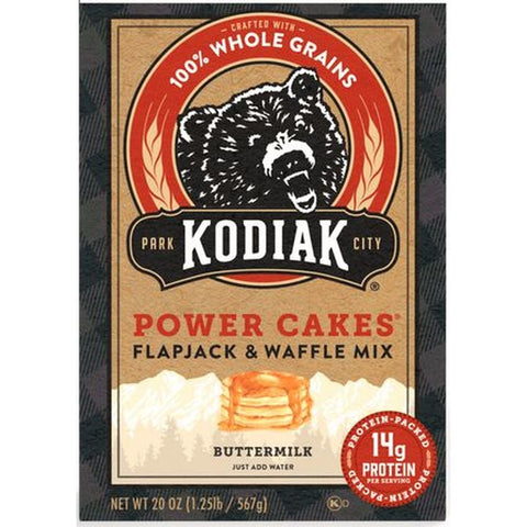 Kodiak Cakes Power Cakes Buttermilk Flapjack and Waffle Mix, 20 Ounce -- 6 per case