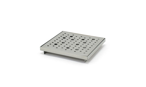 Front Of The House Footed Stainless Steel Drip Tray -- 6 per case.