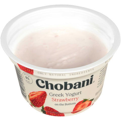 Chobani Non Fat Strawberry Greek Yogurt, 5.3 Ounce -- 12 per case