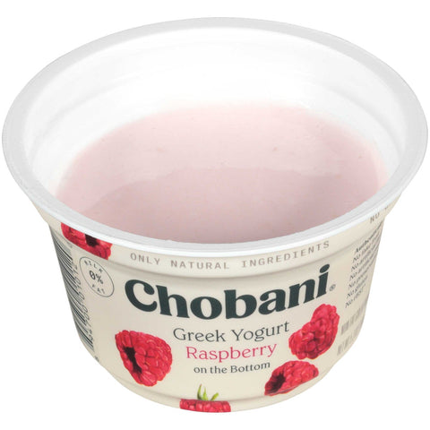 Chobani Raspberry Greek Yogurt, 5.3 Ounce -- 12 per case