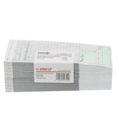 National Checking Company Carbon Backed Guest Check Board - 2 Part Green, 16 Line, 4.20 x 8.25 inch -- 2500 per case.