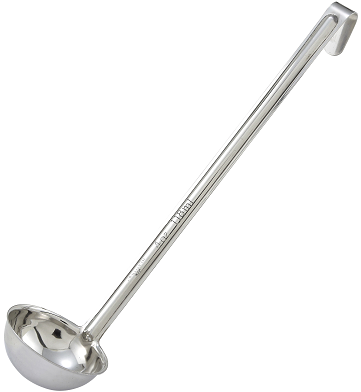 Winco One Piece Stainless Steel Ladle, 2 Ounce -- 12 per case
