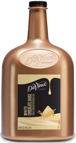 DaVinci Gourmet White Chocolate Sauce, 1 Gallon Plastic Bottle -- 4 per case