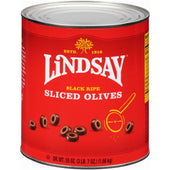 Lindsay Black Ripe Sliced Olives, 55 Ounce -- 6 per case