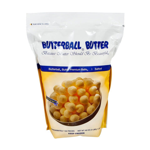 Butterball Farms Salted Butter Premium Balls, 3 Pound -- 6 per case.