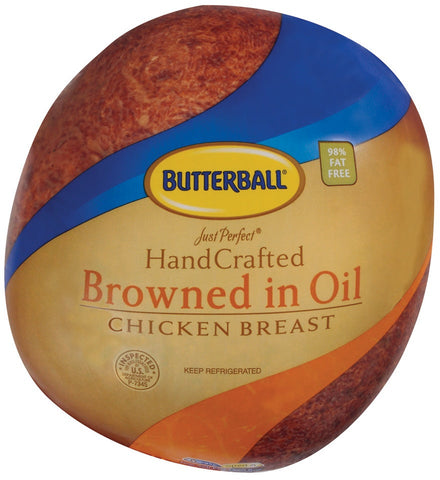 Butterball Just Perfect Hand Crafted Browned in Oil Oven Roasted Chicken Breast, 5 Pound -- 2 per case.
