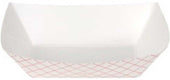 Georgia Pacific Dixie Polycoated Paper Red Plaid Food Tray, 4.69 x 6.25 x 1.59 inch -- 1000 per case