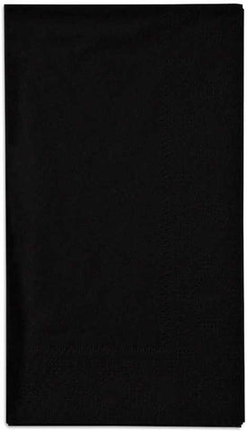 Hoffmaster Regal Embossed Black Dinner Napkin, 7.5 x 4.25 inch -- 1000 per case