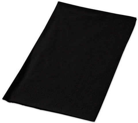 Hoffmaster Regal Embossed Black Dinner Napkin, 7.5 x 4.25 inch -- 1000 per case