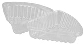 Pactiv RPET Clear Hinged Cake / Pie Wedge Slice Container, 5.75 x 5.88 x 3 inch -- 250 per case