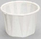 Genpak White Paper Portion Cup, 0.75 Ounce -- 5000 per case