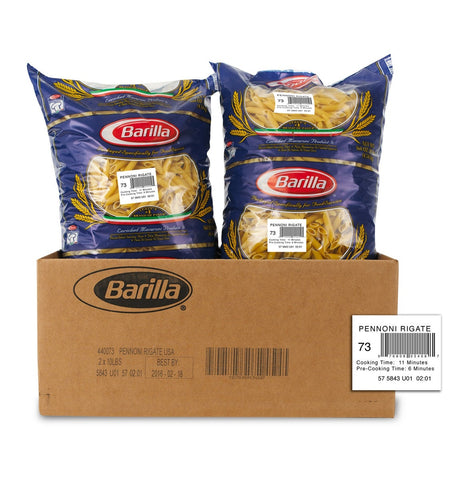 Barilla Pennoni Rigati Pasta, 10 Pound -- 2 Case