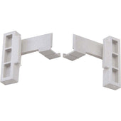 Cambro Speckled Gray 8 Sets Corner Connector for 4 Shelves -- 8 sets per case.