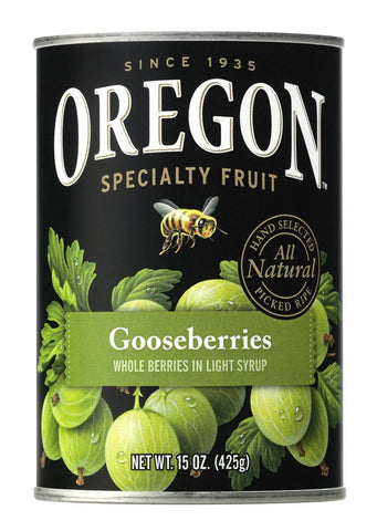 Oregon Fruit Gooseberries in Light Syrup, 15 Ounce -- 8 per case.