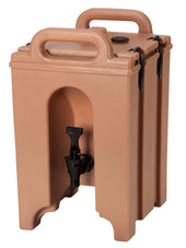 Camtainer Insulated Beverage Camtainer Dispenser, Coffee Beige, 1 3/8 Gallon.