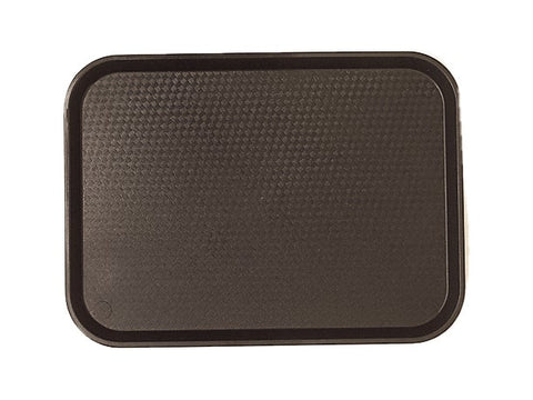 Cambro Fast Food Tray, Black, 13 13/16 X 17 3/4 inch -- 12 per case.